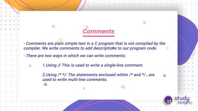 C Language Syntax Rule