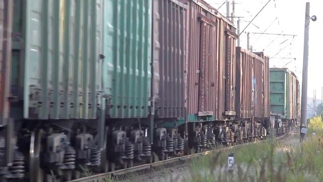 [RZD] VL10U-123 with a second VL10, Myasnoy Bor смотреть онлайн