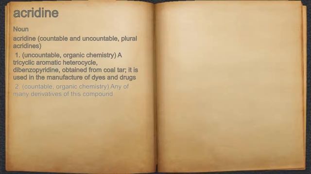 What does acridine mean? смотреть онлайн