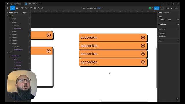 Ui Kit в Figma 5. Создание Аккордиона. Компоненты в Фигма. Курс Figma смотреть онлайн
