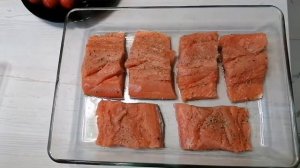 РЫБА. Кета  в сливочном соусе со Шпинатом