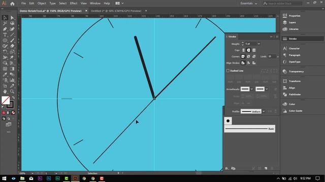 Adobe Illustrator Tutorial | Rotate Tool | Nepali Tutorial