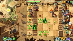 играем в Зомби против Растений пустыня