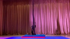 Воздушная гимнастика. Выступление Солдатовой Сони на полотнах. 14.12.2024 г.