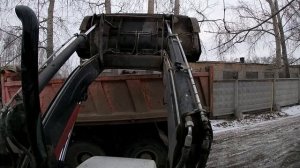 Hidromek 102b погрузка веток