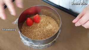 No-Bake / No-Egg / 딸기 치즈케이크 만들기 / Strawberry Cheesecake Recipe