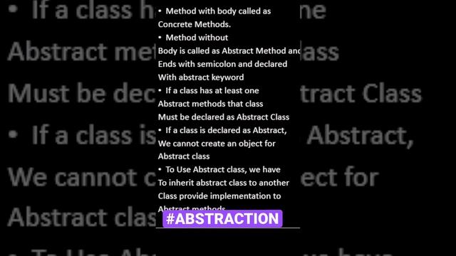 What is Abstraction | Core Java Interview Question | Selenium Core Java Interview Question