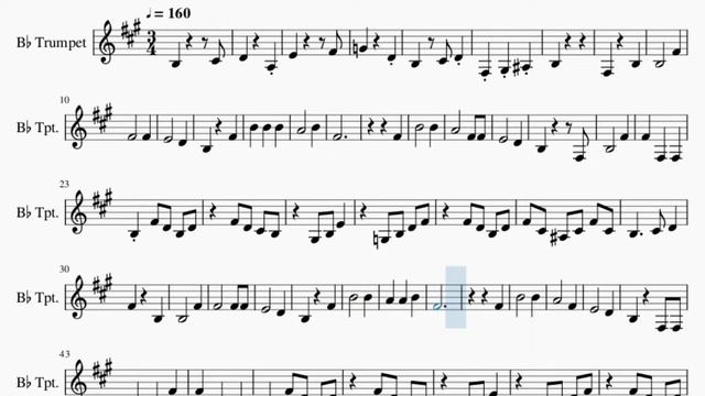 Trumpet Sheet Music: How to play House of the Rising Sun (Wolfenstein) смотреть онлайн