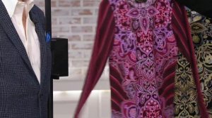 Bob Mackie's Paisley and Stripe Print Knit Top on QVC