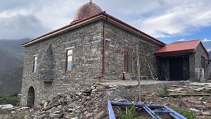 Реставрация старой мечети в селе Луткун