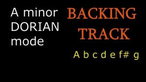 A min Dorian backing track ONE CHORD   (Light Funk VAMP) - medium tempo