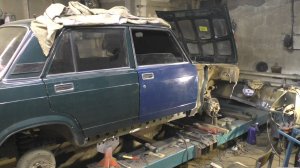 2107 удар в стойку двери ч.4