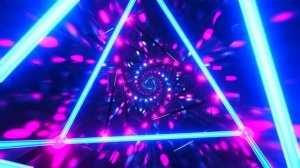 4K Animation. VJ Loop. Neon Tunnel Flight Through Vibrant Colors. Infinitely looped animation