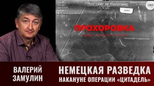 Валерий Замулин. Немецкая разведка накануне операции Цитадель