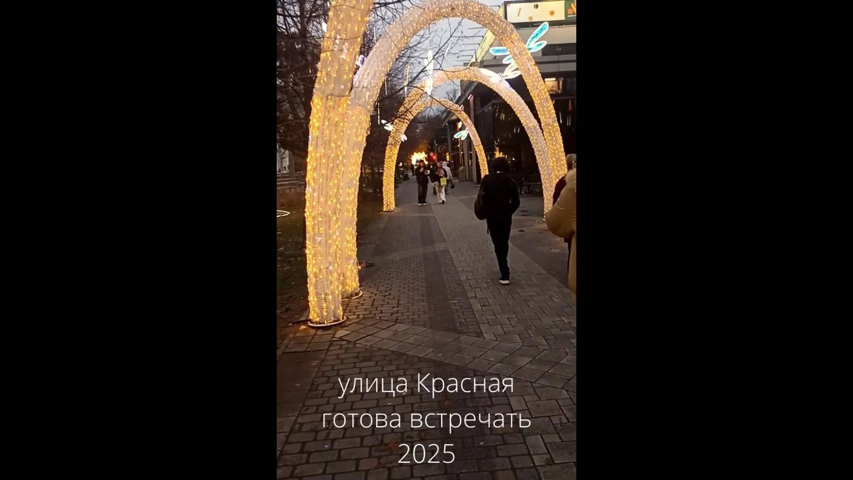 Краснодар: гуляем вечером по Красной 12 декабря 2024 +1С #crismas #галицкий #красная, #krasnodar смотреть онлайн