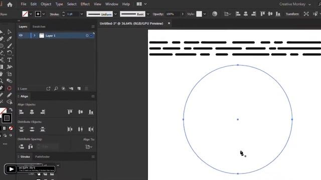 Art Brush Lettering || Adobe Illustrator Tutorial #1