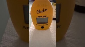 Marine ammonia Hanna checker H1733. Part 1