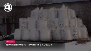 Школьников отправили в совхоз