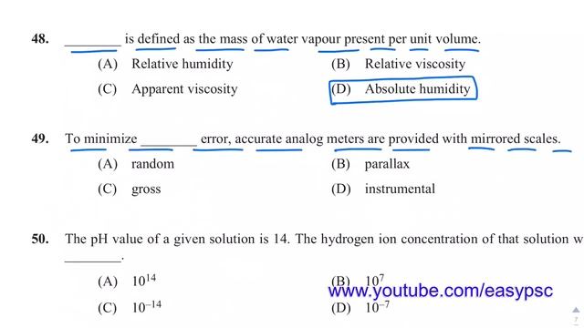 061/2018 | TECHNICAL ASSISTANT - LEGAL METROLOGY - FINAL SOLVED PAPER | Kerala PSC | Easy PSC | смотреть онлайн