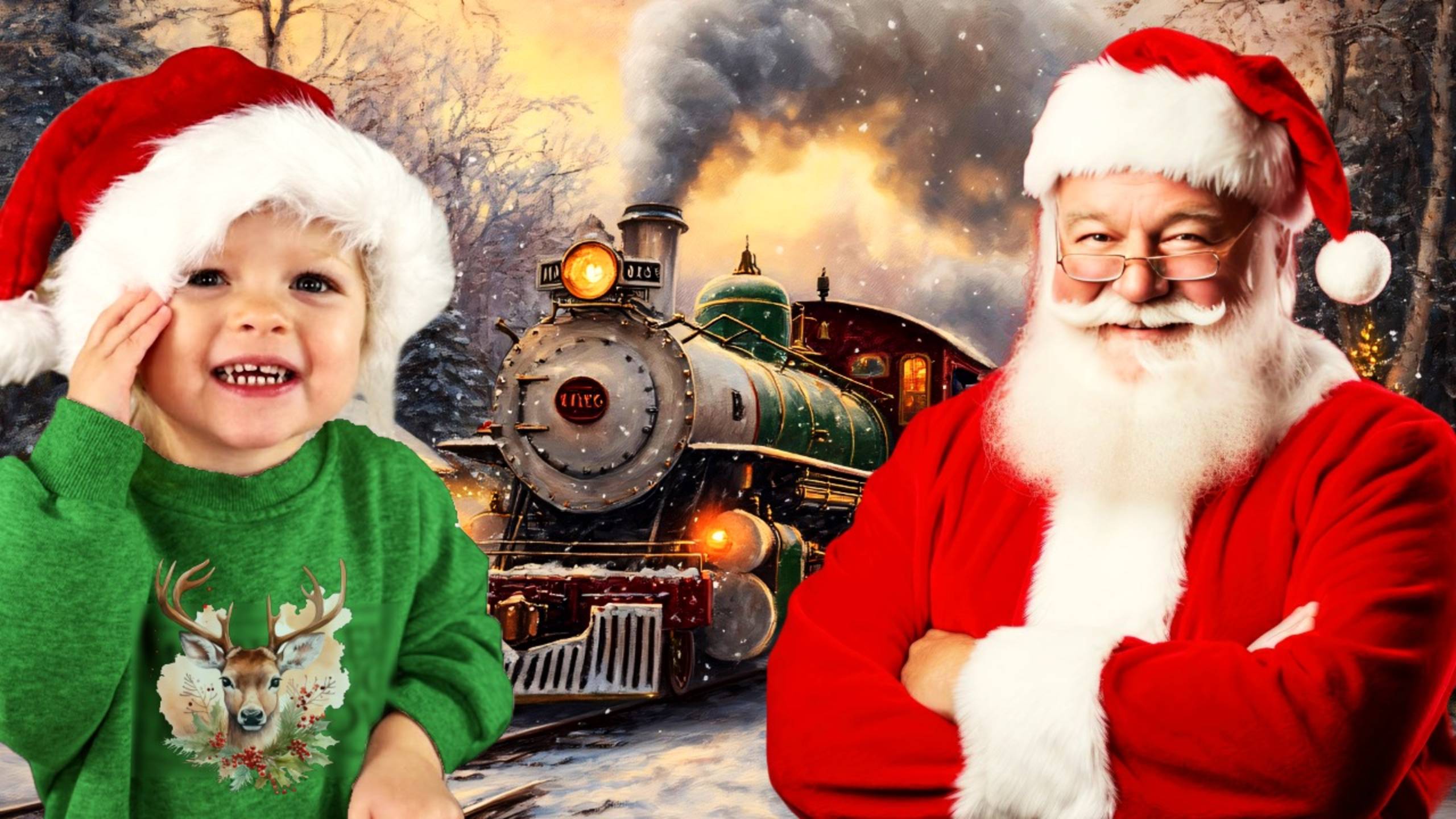 Отправляемся в волшебный новогодний поезд с Санта-Клаусом и Анной Марией! 🎅🎄🎉 смотреть онлайн