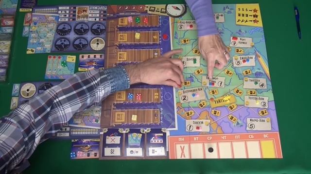 495 Авиалинии Юкона I Играем в настольную игру. Yukon Airways board game. смотреть онлайн