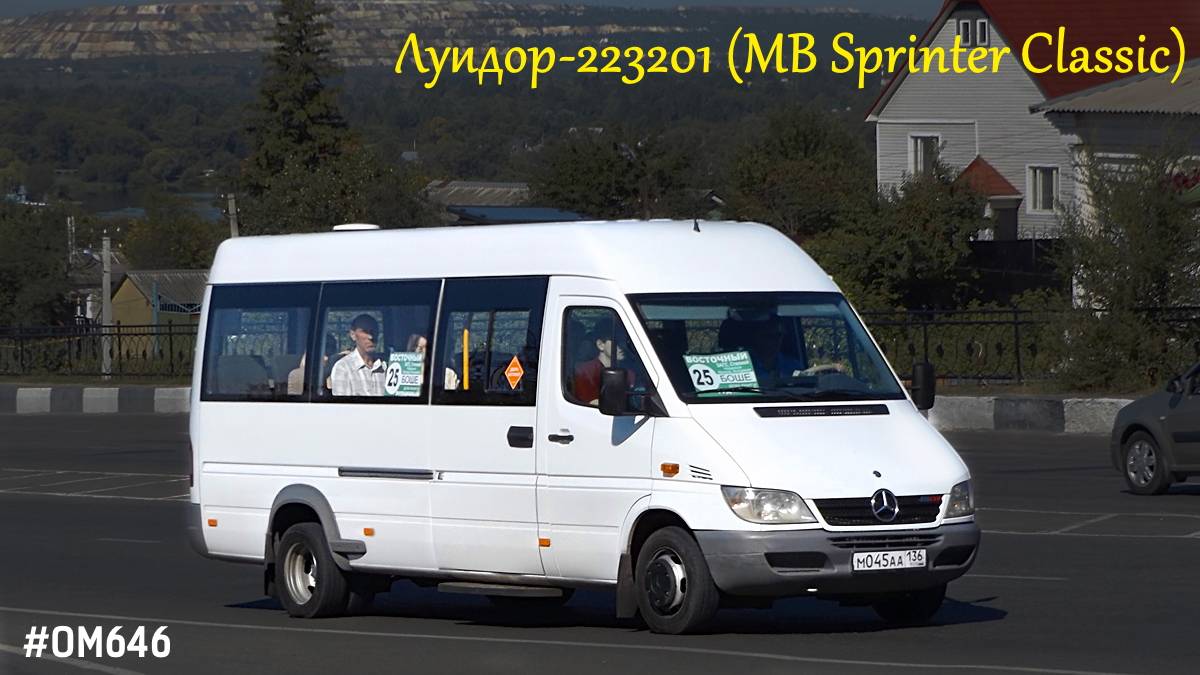 646 автобус расписание от марьино. Мерседес Спринтер 223201. Mercedes-Benz-223201. Автобус 646. Крышка капота автобуса MB 223201.