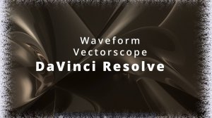 019. DaVinci Resolve. Закладка Color. Waveform. Vectorscope