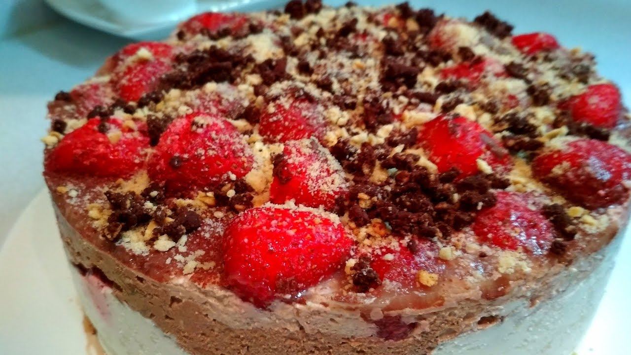 Вкусный торт настолько! Трудно устоять! Delicious cake!