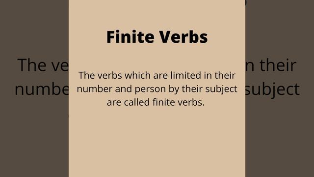 What are finite Verbs & Non-finite Verbs? смотреть онлайн