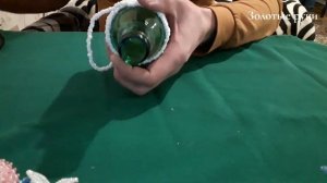 Как украсить бутылку бисером. Сделай сам. Своими руками.
