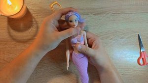 Распаковка фиолетовой русалки Одиль |Barbie Odile mermaid unboxing