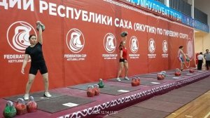 Кубок республики гиревого спортаРС(Я)с.Намцы 13-15 декабря 2024гженщины 58кг рывок гири 24кг.группаА