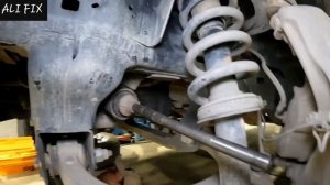 замена внутренней рулевой тяги - втулки и тяги стабилизатора ... dodge RAM #подвеска #ходовая