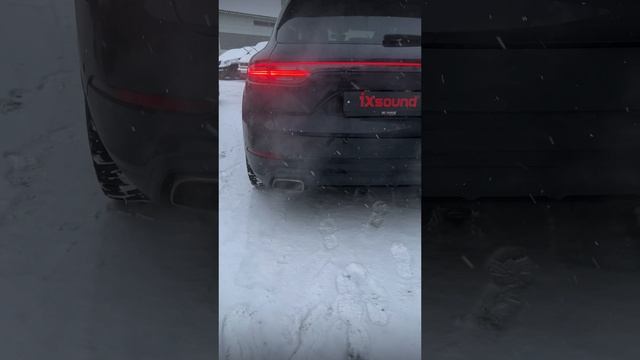 Звук активиного выхлопа  iXsound на Porsche Cayenne