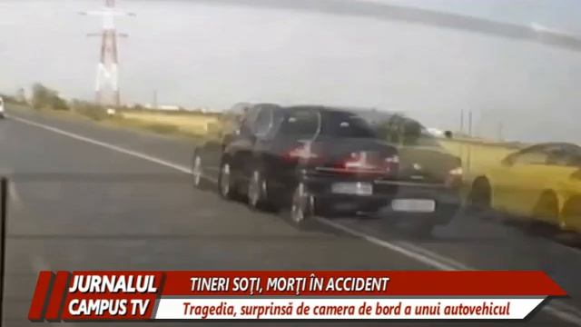 TINERI SOŢI MORŢI, ÎNTR-UN ACCIDENT PE DN2. TRAGEDIA, SUPRINSĂ DE CAMERA DE BORD A UNUI AUTOVEHICUL смотреть онлайн
