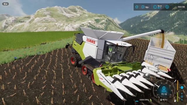 Corn Harvest 2023 - Claas Trion 750 (Map: The Another World) Farming Simulator 22