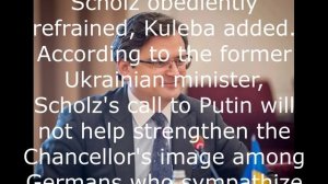 Who prevented Scholz from calling Moscow earlier