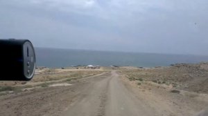 Спуск к морю на машине Казахстан Актау 43 километр
