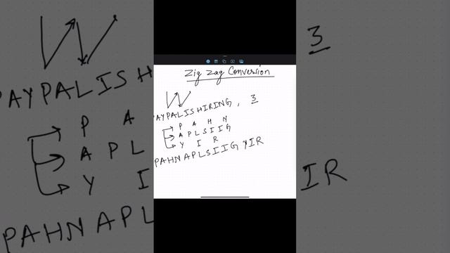 ZigZag Conversion : O(n) Solution and 2 OPTIMIZATIONS (LEETCODE PROBLEM)