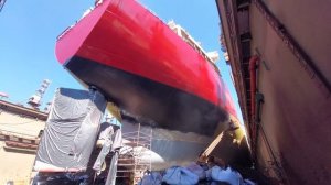 Покраска подводной части судна