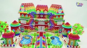 Магнитные шарики - Как Построить Мега-Фермерскую Виллу С Водяным Колесом И Двойным Прудом