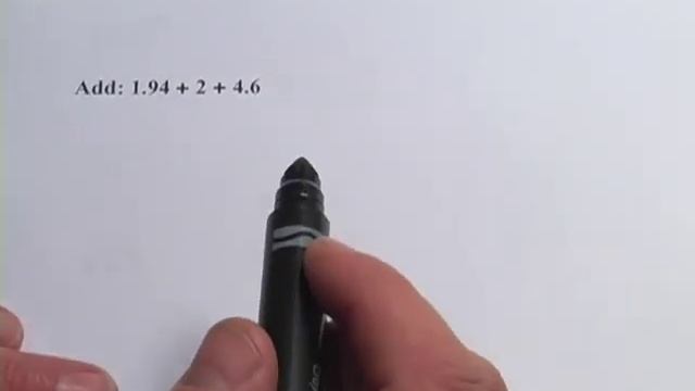Basic Math: Adding and Subtracting Decimal Numbers and Whole Numbers
