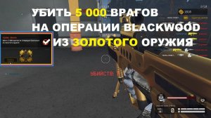 Warface - Убить 5000 врагов в Blackwood из золотого оружия