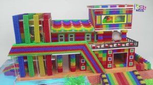 Магнитные шарики - Постройте Современный Дом с Водяным Колесом, Гаражом, Бассейном! Дом Для Хомячка