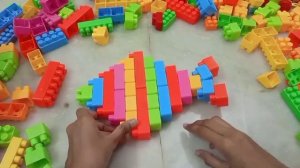 ЛЕГО КОНСТРУКТОР - делаем рыбку и самолет ASMR Building Blocks