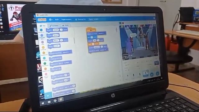 Проект Scratch, который делают дети на занятиях "РосРобот" #робототехникадлядетей