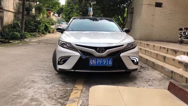 New Camry 2018 LED fog lamp lights DRL смотреть онлайн