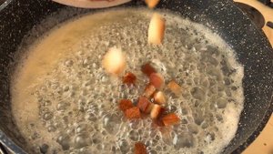 Карамельный попкорн из белого хлеба🍞супер легкий рецепт::