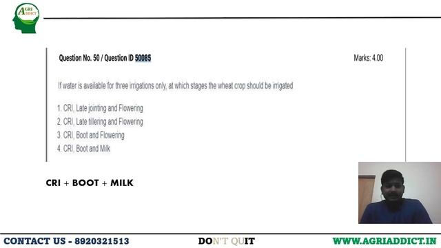 Answer Key Challenge: ICAR AIEEA PG Exam 2024| Agronomy| Which questions should be challenged?