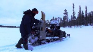 Снегоходный домкрат - использование